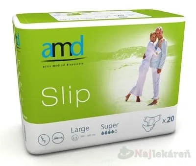 AMD Slip Super, inkontinenčné plienky (veľkosť L), 1x20 ks