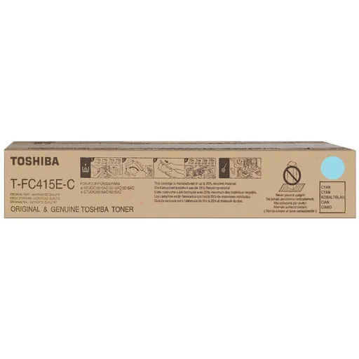 TOSHIBA T-FC415EC - originálny toner, azúrový, 33600 strán