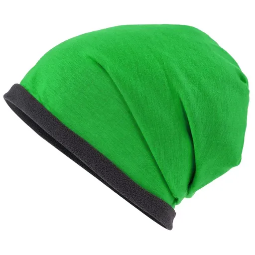 Myrtle Beach (Daiber) Čiapka Single Beanie MB7131 - Papraďová / tmavošedá