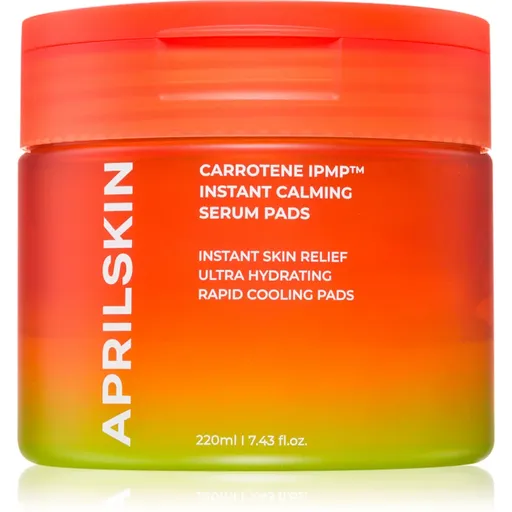 APRILSKIN Carrotene IPMP Instant Calming Serum Pads čistiace tampóny s upokojujúcim účinkom 80 ks