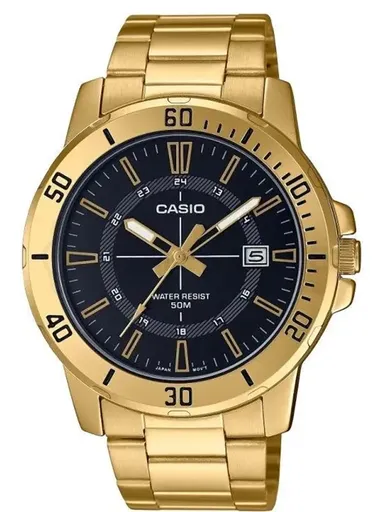 PÁNSKE HODINKY CASIO MTP-VD01G-1CVUDF (zd185d) + KRABIČKA skl.