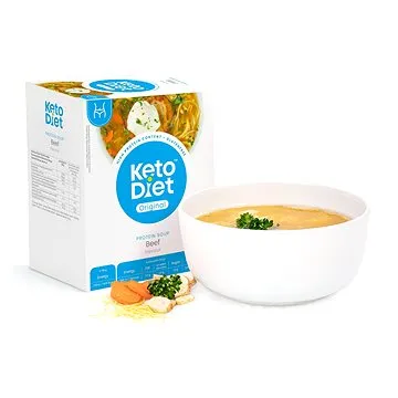 KetoDiet proteínová polievka – hovädzia s rezancami (7 porcií) (8594181012010)