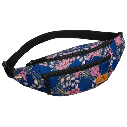 Dámska kapsička na bedrá alebo cez rameno s kvetinovým vzorom