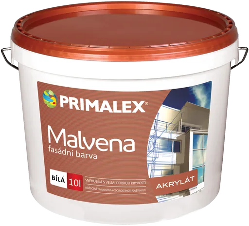 Primalex Malvena - fasádna akrylátová farba biela 10 l