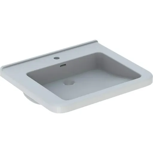 Geberit Selnova Comfort Square bezbariérové umývadlo selnova 65x55 cm otvor pre batériu uprostred 500.788.01.7