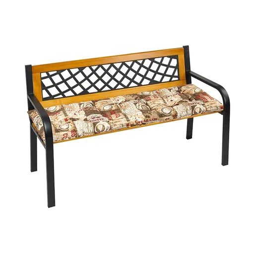 Bellatex Sedák na lavicu prešívaný Káva, 40 x 140 cm