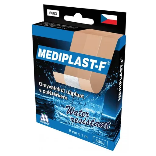 MEDIPLAST-F rýchloobväz náplasť umývateľná 8 cm x 1 m