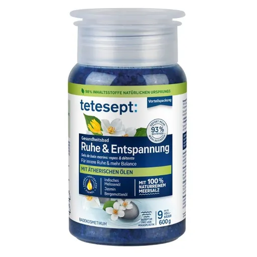 TETESEPT Morská soľ do kúpeľa upokojenie a uvoľnenie 600 g