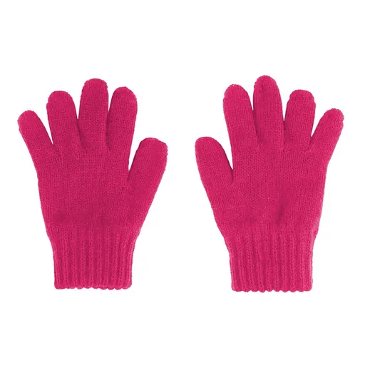 Bontis Pletené detské rukavice 2–4 roky - Tmavoružová | 2-4 rokov