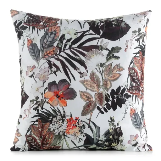 ArtFir Obliečka na vankúš GARDEN 38A | biela/oranžová 45 x 45 cm