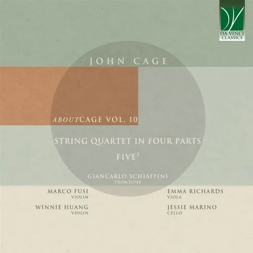 Giancarlo Schiaffini, JOHN CAGE: STRING QUARTET IN FOUR PARTS/FIVE3 (ABOUT CAGE VOL. 10), CD