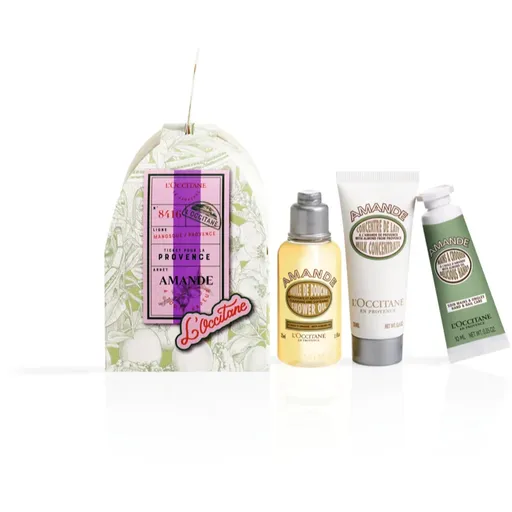 L’Occitane Almond Holiday Ornament darčeková sada na telo