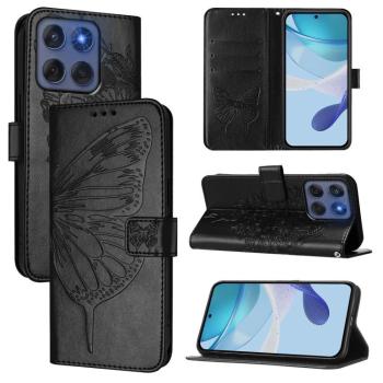 ART BUTTERFLY Peňaženkový obal pre Motorola Edge 60 / Edge 60 Fusion čierny