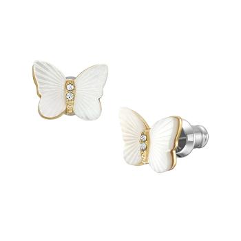 Fossil Krásne bicolor náušnice kôstky Radiant Wings JF04422710