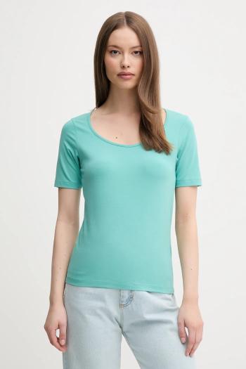 Tričko United Colors of Benetton dámske, tyrkysová farba, 3FJHD401P