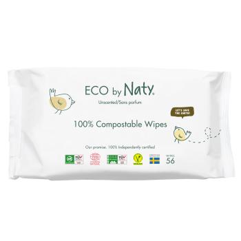 ECO BY NATY Obrúsky vlhčené neparfumované Sensitive Eco 56 ks