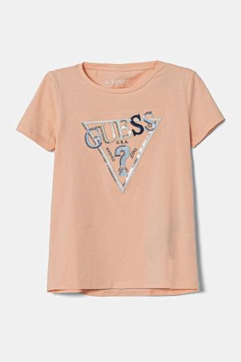 Detské tričko Guess oranžová farba, K5RI16 K6YW4