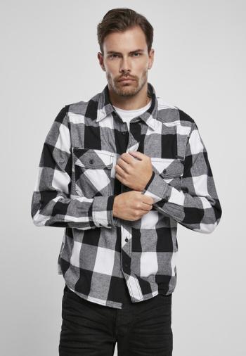 Brandit Checked Shirt white/black - S