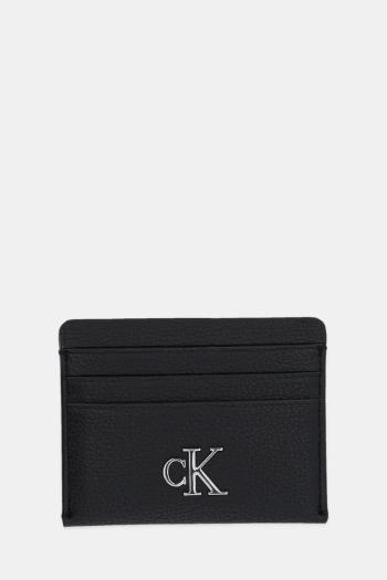 Puzdro na karty Calvin Klein Jeans čierna farba, K60K612746