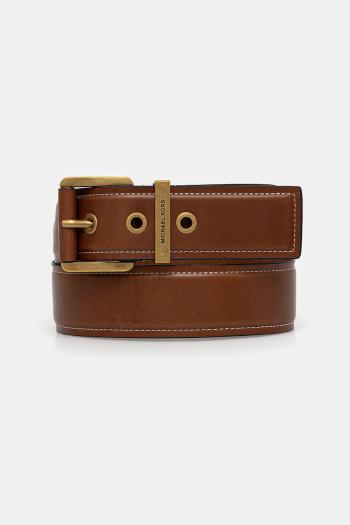 Kožený opasok MICHAEL Michael Kors dámsky, hnedá farba, 559097