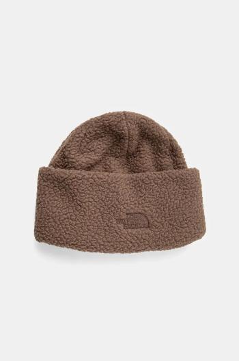 Obojstranná čiapka The North Face Cragmont Reversible Beanie hnedá farba, z hrubej pleteniny, NF0A888387I1