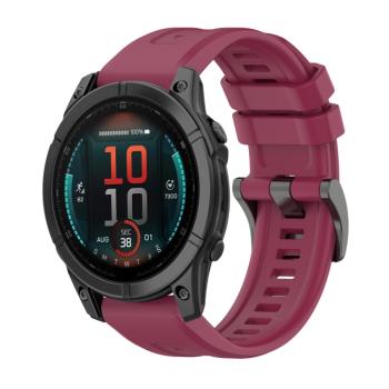 SILICONE Vymeniteľný remienok pre Garmin Fenix E 47mm bordový