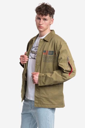 Bunda Alpha Industries Field Jacket LWC 136115 11 pánska, zelená farba, prechodná