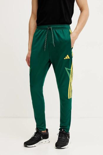 Tepláky adidas Tiro pánske, zelená farba, vzorované, JC8048