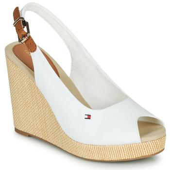 Tommy Hilfiger  ICONIC ELENA SLING BACK WEDGE  Sandále Biela