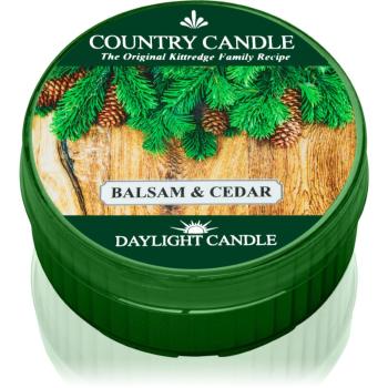 Country Candle Balsam & Cedar čajová sviečka 42 g