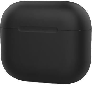 Fülhallgató tok AhaStyle AirPods 3 tok LED jelzéssel fekete