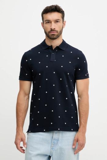 Polo tričko Tommy Hilfiger pánske, tmavomodrá farba, s nášivkou, MW0MW39835