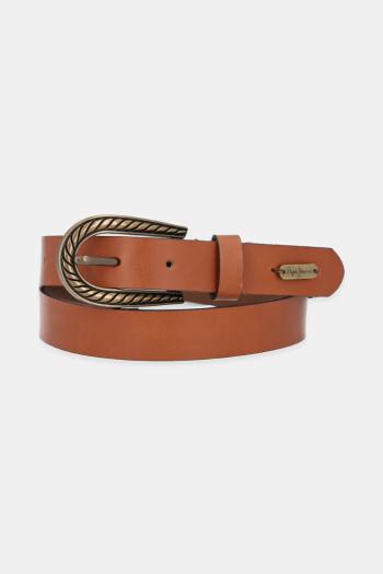 Opasok Pepe Jeans CAMILA BELT dámsky, hnedá farba, PL020863
