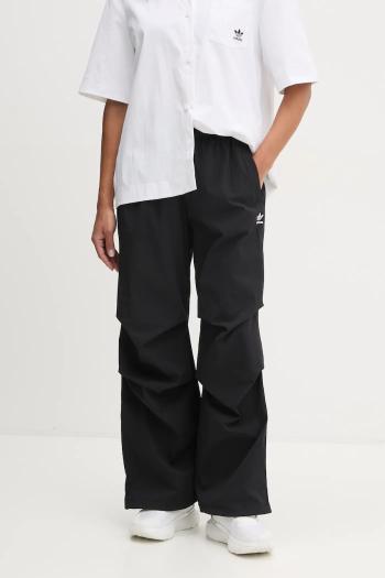 Nohavice adidas Originals Essential dámske, čierna farba, jednofarebné, JD0785