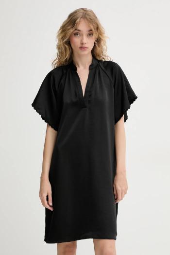 Šaty Bruuns Bazaar čierna farba, mini, oversize, BBW4490
