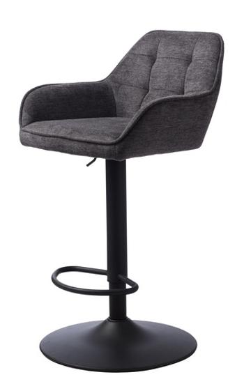 Barová stolička Unique Furniture NOLAN sivá látka 50840001