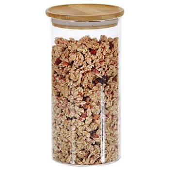 Kesper Sklenená dóza s bambusovým vekom 10 × 20 cm (38010)