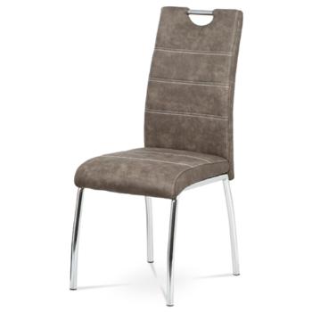 Jedálenská stolička Autronic 43x98 cm hnedá látka HC-486 BR3