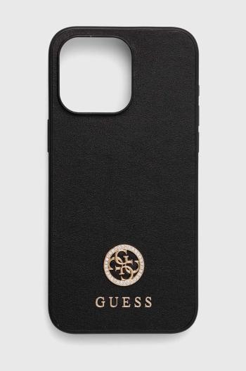 Puzdro na mobil Guess iPhone 15 Pro Max 6.7 čierna farba, GUHCP15XPS4DGPK