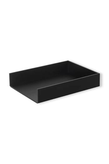 Stolný organizér ferm LIVING Letter Tray čierna farba