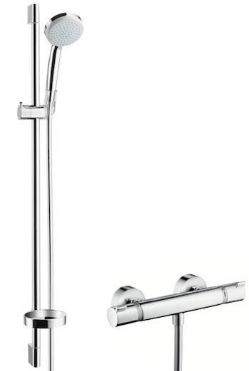 Sprchová batéria Hansgrohe Croma 100 so sprchovacím setom 150 mm chróm 27033000