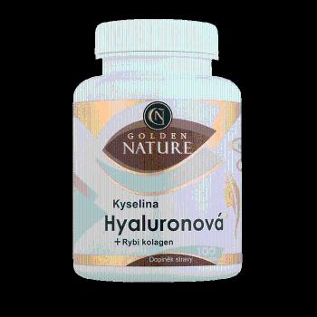 GOLDEN NATURE Kyselina hyalurónová+Rybí kolagén+Vit. C 100 kapsúl