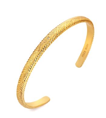 Hot Diamonds Elegantný pevný náramok s diamantom Golden Edit Hope DC216