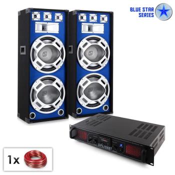 Electronic-Star PA Set Blue Star Series "Beatsound Bluetooth MP3", 1500 W