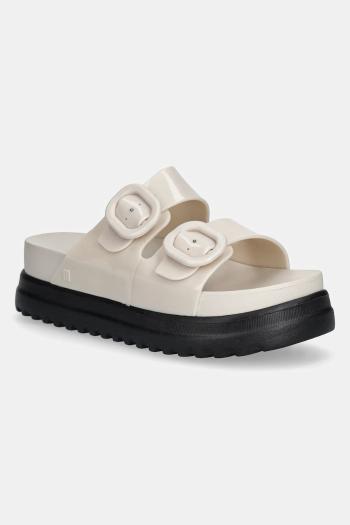 Šľapky Melissa COZY PLATFORM dámske, béžová farba, na platforme, M 36158
