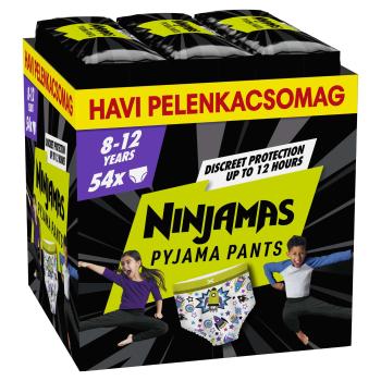 Pampers Ninjamas Pyjama Pants havi Pelenkacsomag 27-43kg XL 8 - Ű...