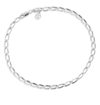 Sif Jakobs Minimalistická strieborná retiazka na nohu Pancer Chains SJ-A12032-SS
