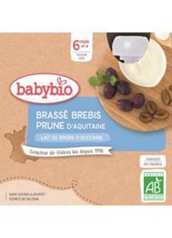 BABYBIO desiata z ovčieho mlieka slivka 4 x 85 g