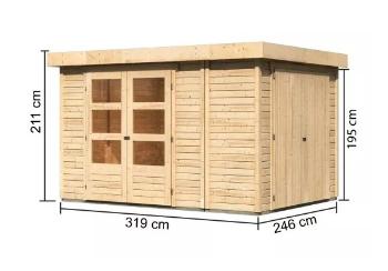Drevený záhradný domček RETOLA 4 Lanitplast