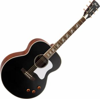 Cort CJ-Retro Vintage Black Matte Elektroakustická gitara Jumbo